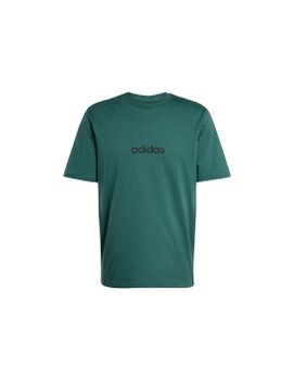 Camiseta adidas Linear Sj Hombre Verde/Negro