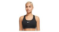 sujetador de sujecion media nike swoosh negro