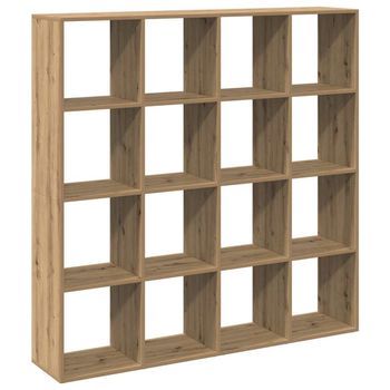 Estantería Madera De Ingeniería Roble Artisian 137,5x29x137,5cm