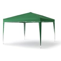 kg kitgarden - carpa plegable 3x4m para jardin incluye piquetas y bolsa de transporte verdeblanco - deluxe
