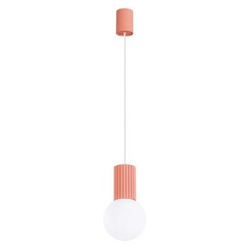 Lámpara colgante mido rosa, 1 luz