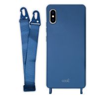 cool funda colgante azul para iphone xxs