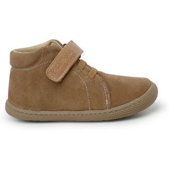 Pisamonas Botines Botas Barefoot Serraje Tira Piel Y Cordones para niño