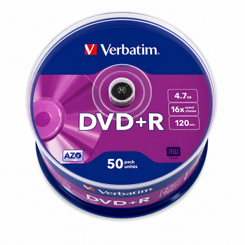DVD+R Y DVD-R 4.7 GB 16X – Pack De 50 O 10 Unidades (DVD+R) | Pack De 10 Unidades (DVD-R) | Discos Vírgenes Grabables Alta Velocidad | Superficie Matt Silver | Almacenamiento Seguro Para Vídeo, Música