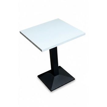 Mesa Kuat Black 70 Cm De Madera 74*70*70 Cm - Blanco