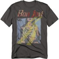 bon jovi tops y camisetas slippery when wet para hombre
