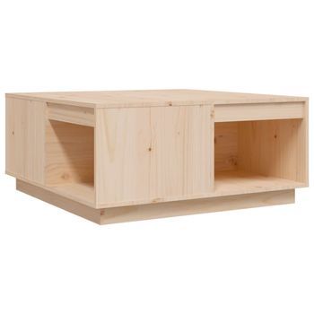 Mesa De Centro 81x80x36,5 Cm Madera - Marrón