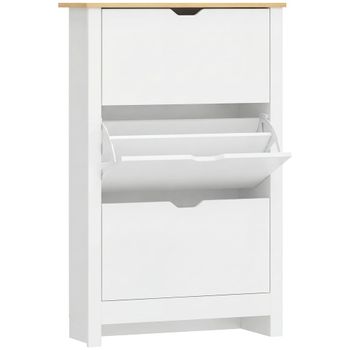Zapatero 72x26x112 cm blanco