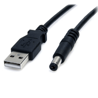 3 ft usb to type m barrel 5v dc