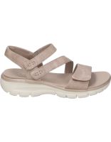 sandalias veganas para mujer skechers relaxed fit easy going all day chic 163532-tpe color taupe 39