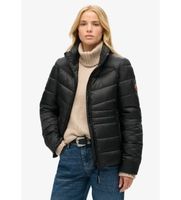 superdry para mujer w5011821a chaqueta acolchada fuji negro m casual sostenible nylon reciclado