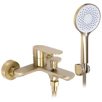 Grifería De Bañera Rea Drop Brush Gold