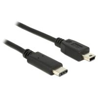 cable usb delock 83603 1 m usb 20 usb c a mini-usb b negro
