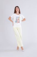 camiseta con estampado de verano off white
