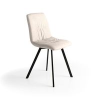 set 4 sillas de comedor tela ika - beige
