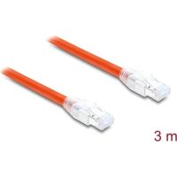 cable de red delock rj45 cat81 sftp 3 m color naranja