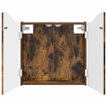 Armario Para Dianas Roble Ahumado 56 X 12 X 63 Cm Vidaxl