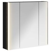 armario con espejo de bano  mueble de bano roble negro 635 x 155 x 605 cm