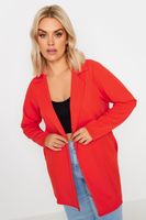 yours blazer largo naranja mujer curvy y tallas grandes yours