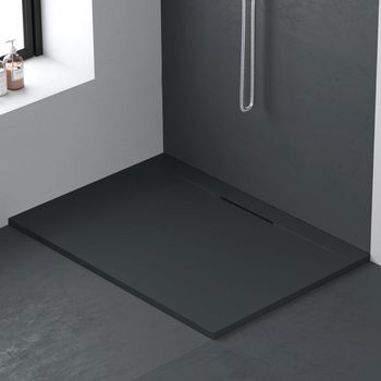 Plato De Ducha Resina Lyra Grafito  90x200cm