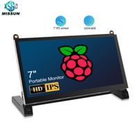 pantalla tactil de 7 pulgadas 1024x600 ips lcd con altavoz opcional para raspberry pi 5 4b 3b 3b pantalla secundaria portatil para laptop y pc
