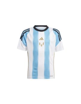 Camiseta de Fútbol adidas Messi Training Infantil Blanco