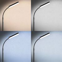 lampara de pie 5 modos de iluminacion led 12 w 22 x 176 cm negro
