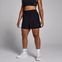 pantalon corto de entrenamiento 2 en 1 para mujer de mp - negro - xs