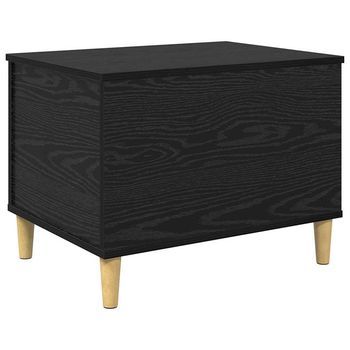 Armario De Noche Roble Negro 60 X 44,5 X 45 Cm Vidaxl