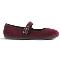 victoria zapatos de tacon oda mercedes terciopelo burdeos para mujer