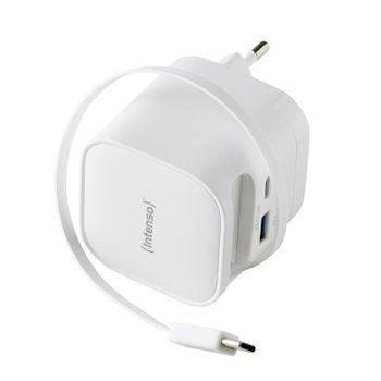 Sai Intenso 65W Batería Integrada GaN Carga Rápida USB-C y USB-A Compacto