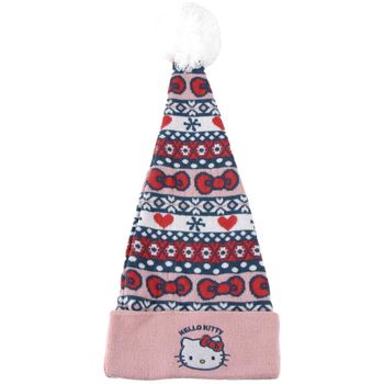 Hello Kitty Gorro Gorro de Punto Navideño Blanco Juvenil para niña