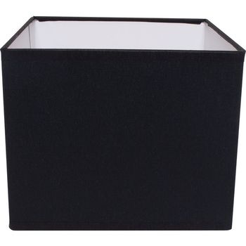 Pantalla espanhol cuadrado con encaje e14 l.16xan.16xal.13cm negro