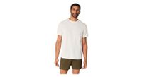 maillot de manga corta asics core run blanco  hombre
