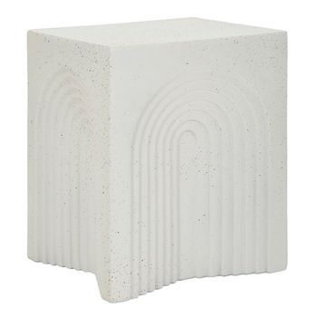 Mesa De Centro De Magnesio Blanco 40,5 X 40,5 X 50,5 Cm