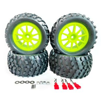 4PCS Llantas de neumáticos más grandes actualizados de 12 mm de hexágono para el modelo de vehículos de coche RC Wltoys