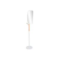 perchero madera metal 33x33x185 espejo blanco
