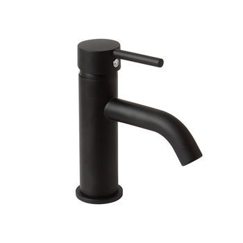 Grifo Para Lavabo Con Acabado Negro Mate | Fassa