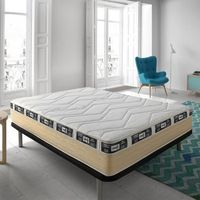 colchon viscoelastico ecode gel unic carbon 70x190 cm doble cara antiacaros nucleo pur 25 kg termoregulable 24 cm eco-unc-70190
