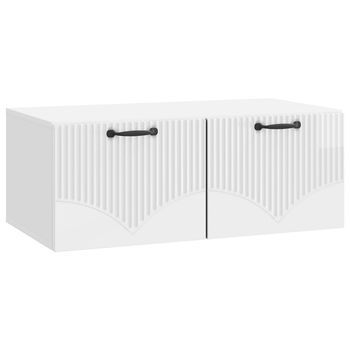 Mueble Para Tv De Pared Brillante 78,5 X 41 X 30 Cm Vidaxl