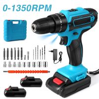 kit de 24 piezas    taladro inalambrico con 32 ajustes de torque juego de herramientas electricas con bateria de iones de litio destornillador electrico taladro manual con 2 baterias y 1 cargador