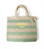 liu jo para mujer aa6245-a0006 bolso de raffia verde osfa casual rafia