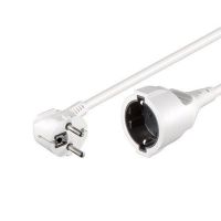 goobay cable de alimentacion alargador schuko 5m blanco