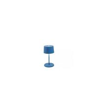 lampara de mesa led recargable y regulable capri azul olivia pro mini