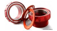 rotor bottom bracket ita30c to 30mm spindle crankset ceramic bearings red