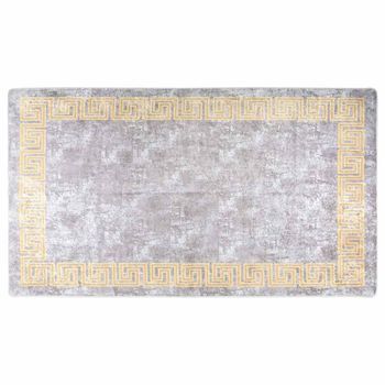 Alfombra Lavable Gris 190x300 Cm Vidaxl
