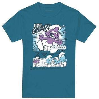 The Smurfs Camiseta Manga Watch For Biting Smurf para hombre