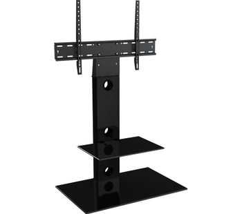 AVF Reflections FSL700LEB Lesina TV Stand with Bracket - Black, Black