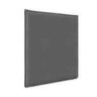 cabecero de lino natural liso con ribete hasta el suelo 95x120cm camas 90 - gris oscuro