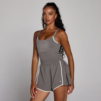 Mono plisado con contraste Velocity para mujer de MP - Gris ceniza - S